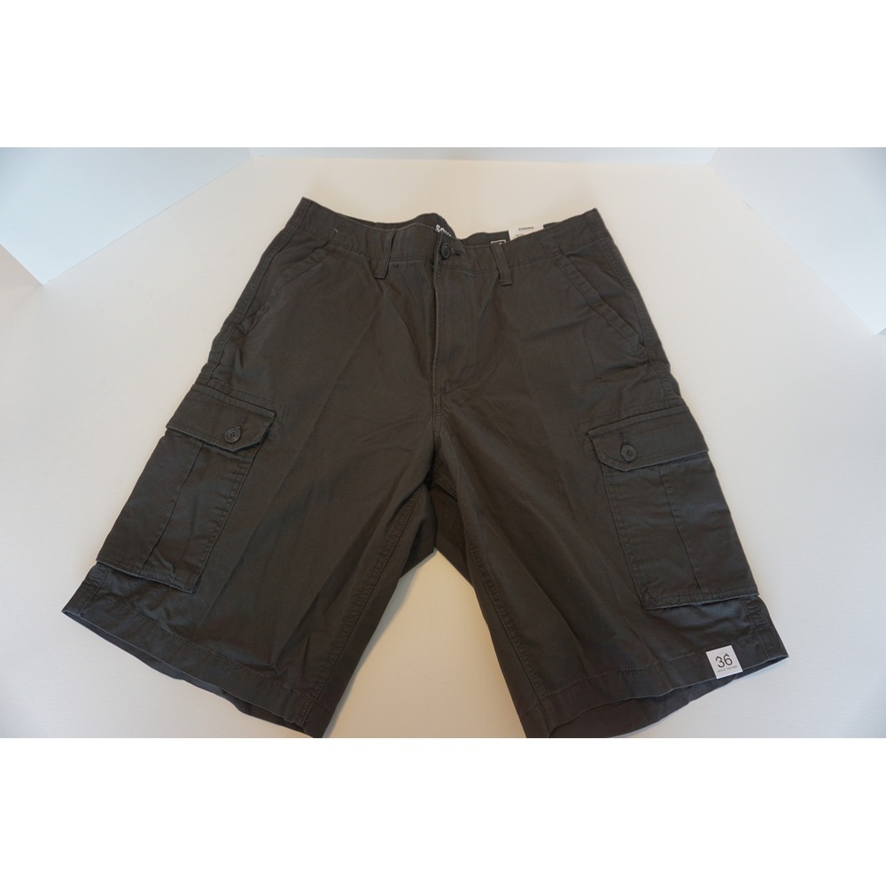 Sonoma Goods for Life Mens Classic Cargo Shorts Carbon Gray MS91X011RS Size 36